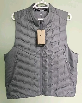 Nike Therma-FIT ADV Repel Down Grey Men's Running Vest Sz Large (FB7542-084) - Image 1 of 4