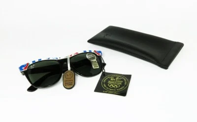 NOS VINTAGE SUNGLASSES RAY BAN WAYFARER II B&L BARCELONA '92 OLYMPIC BAUSCH LOMB - Image 1 of 4