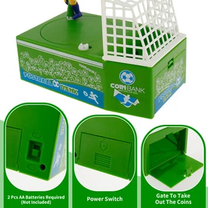 Piggy Bank Kids Money Box Funny Football Money Savings Box Battery Powered+ - Picture 1 of 11