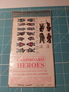 Cardboard Heroes Set 3: Half-Orcs, Reptilemen, Kobolds, Steve Jackson, uncut - Picture 1 of 3