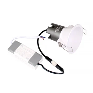 Faretto LED da incasso a soffitto tondo bianco 5w per controsiffitti cartongesso - Foto 1 di 16