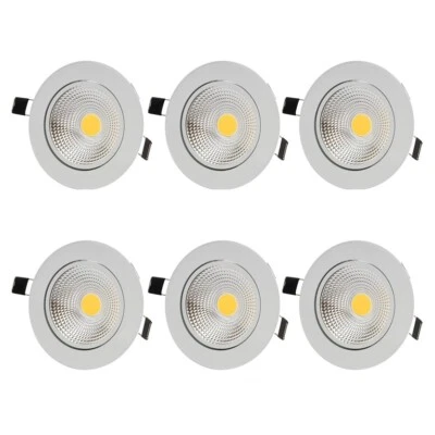 FARETTO ROTONDO LED COB AD INCASSO 3W A MOLLA CON ALETTE  LUCE CALDA E FREDDA - Immagine 1 di 4
