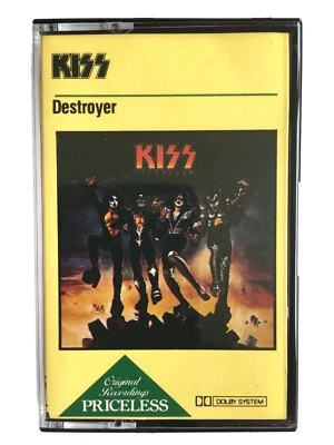 Kiss - Destroyer - Cassette Tape PRIMC41 - Casablanca Paper Labels 1976 - Beth - Image 1 of 2