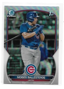Bowman 2023 cromo plata refractor Moisés Ballesteros #BCP11 CUBS #369/499 - Imagen 1 de 2
