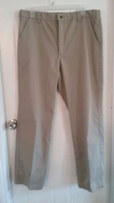 Men's work casual Carhartt pants size 40 x 34, beige -376 - Image 1 of 4