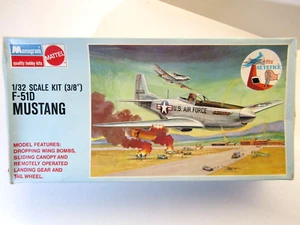Monogram 1:32 Scale North American F-51D Mustang model kit #6847 Rare Vintage - Bild 1 von 10