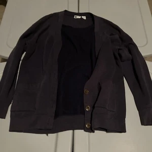 Mens Pro Spirit Select Sweats Blue Cardigan Sweater Size Large Rare - Picture 1 of 6