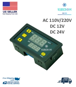 AC DC Timer Switch Cycling Module Digital Display Time Delay Relay Timing Led - Picture 1 of 8