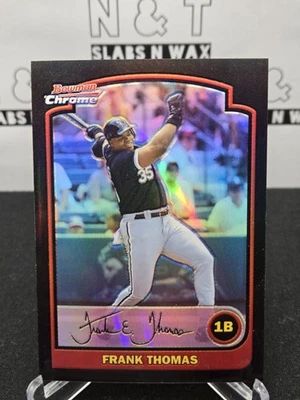 Frank Thomas 2003 Topps Bowman cromo #137 refractor Chicago White Sox Foto 1 de 2