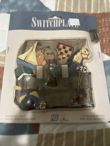 Cubierta de placa de interruptor de doble luz cerca de jardín FIGI 1997 vintage - Imagen 1 de 7