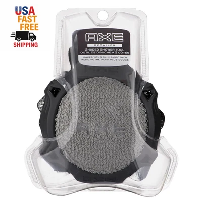 Herramienta de fregado de ducha de 2 lados para hombre, color gris, lado de malla para hacer espuma Foto 1 de 4