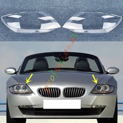 Cubierta de reemplazo de lente transparente para faros laterales + sellador BMW Z4 E85 2004-2008 Foto 1 de 4