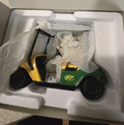 John Deere/NASCAR #97 Chad Little GolfCart DieCast Bank Foto 1 de 4