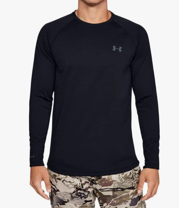 Under armour ColdGear Base 4.0 Crew Men's Baselayer - Black /Pitch Gray, Size M