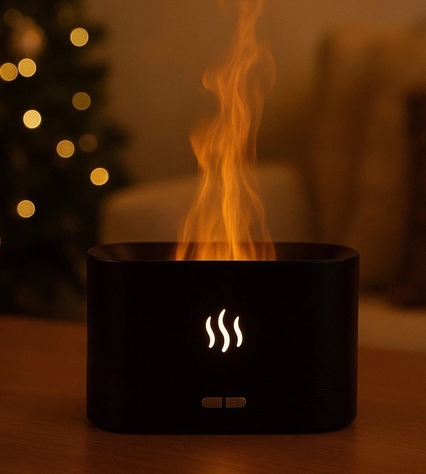 Diffusore Essenze con Effetto Fiamma, USB-C e Luce LED - Immagine 1 di 3