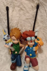 Digimon Walkie Talkies - Matt And Gabumon, Tai And Agumon Figures 2000 Tested - Picture 1 of 6