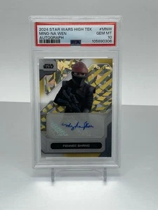 2024 Topps Star Wars High Tek Autograph Ming-Na Wen Fennec Shand Gold /50 PSA 10 - Picture 1 of 2