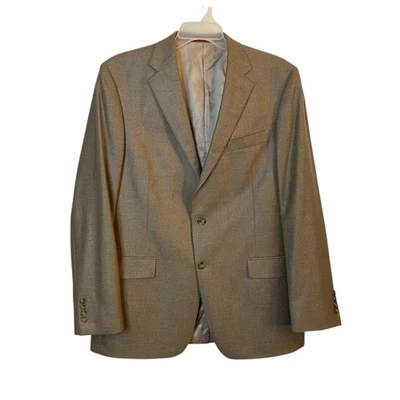 Abrigo deportivo Hart Schaffner Marx Loro Piana Worsted cachemir hombre 44L Blazer beige Foto 1 de 4