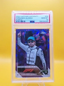 Topps Chrome F1 2023 Sapphire Edition Fernando Alonso Purple /10 PSA 10 - Bild 1 von 3