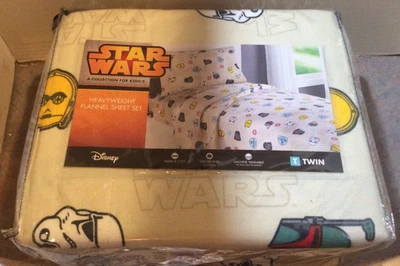 Juego de sábanas de franela doble Star Wars Disney Kohls NUEVO - 100% algodón Foto 1 de 4