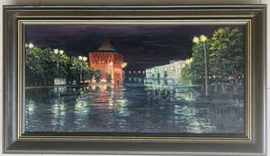 Original altes russisches Avantgarde Ölgemälde, Impressionismus, signiert, 1998. - Bild 1 von 11