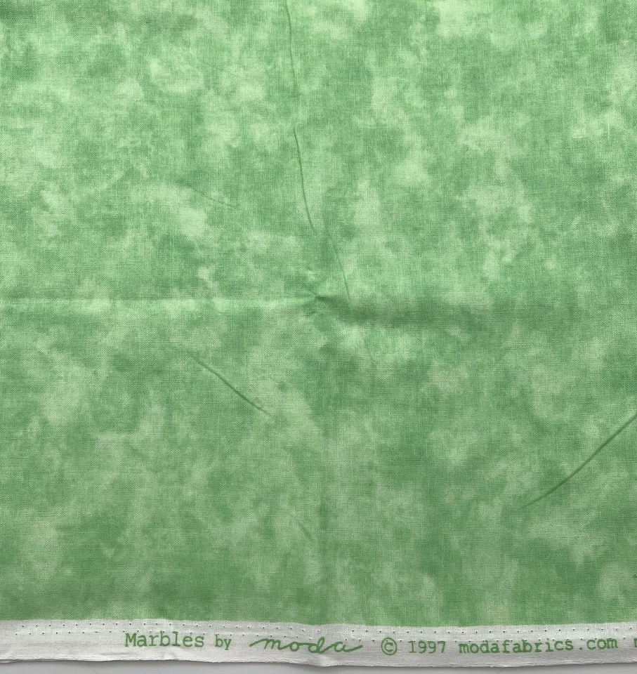 MARBLES 1997 by Moda Green Texture Print Fabric 1 yd - Image 1 of 1