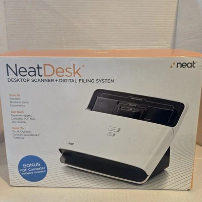 Neat Desk Pass-Through Scanner Home Office Digital Filing System Open Box - Image 1 of 4