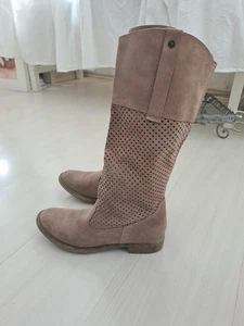 Esprit-Sommer Stiefel Gr 38 Wildleder beige Atmungsaktiv - Bild 1 von 5