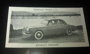 1953 RENAULT FERGARA  Orig Cereal Trading Card - Picture 1 of 2