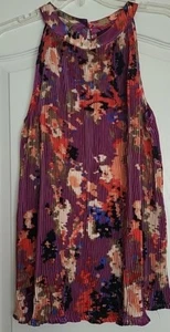 Hazel Womens Haltet Top Floaty Stretchy Floral Size M NWT - Picture 1 of 7