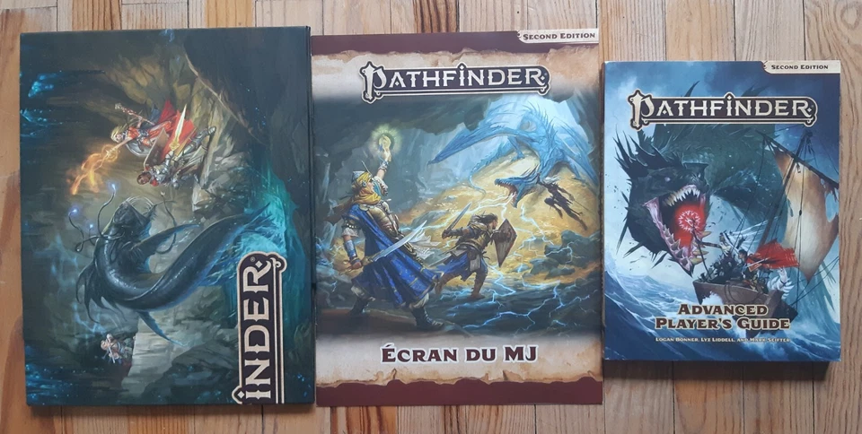 Jdr PATHFINDER (D&D 3.5) - Lot de 2 suppléments Seconde Edition (en VF et VO) - Photo 1/1