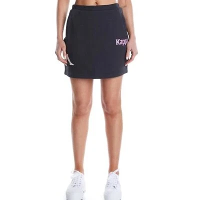 NUEVO CON ETIQUETAS Kappa Auténtica Ambatondrazaka Terry Mini Falda Negra Para Mujer Talla Grande Foto 1 de 4