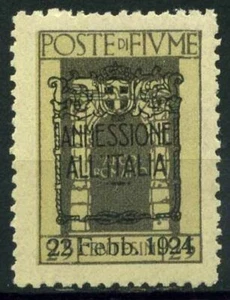 Rijeka 1924 Sass. 218 yyl Postfrisch 100% ANNEXION NACH ITALIEN - Bild 1 von 1
