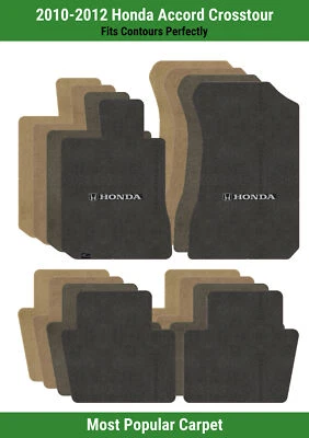 Lloyd Ultimat Mat Set for '10-12 Accord Crosstour w/Silver & Black Honda H & Wor - Image 1 of 4