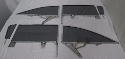 Buick Chev Olds Pontiac 1959 1960 techo rígido vidrio ventilación puerta cuarto conjunto gris Foto 1 de 4