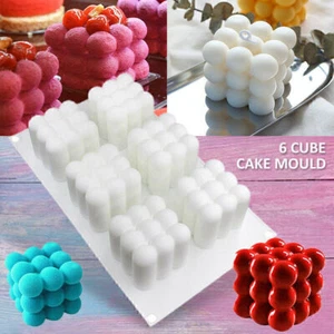 Silikon Gießformen Kerzengießform Kerzenform für Bubble Würfel Kerze Candle Cube - Bild 1 von 2