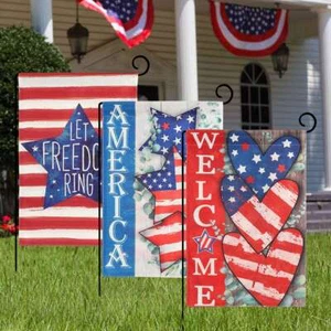 American Garden Flag USA Stars & Stripes 12" x 18" Briarwood Lane Double Sided - Picture 1 of 15