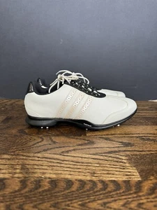 Adidas Traxion THINTech Golf Shoes Size 7.5 White & Black Fitfoam - Picture 1 of 8