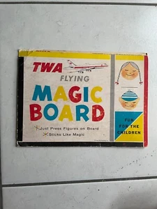 Vintage 1960's TWA Children's Flying Magic Board Game Color Forms - Picture 1 of 2