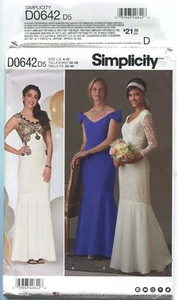Simplicity D0642/8329 Misses' Kleid mit Variationen Größe 4-12 ungeschnitten 2017 - Bild 1 von 3