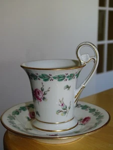 RICHARD GINORI PORCELAINE ANCIENNE TASSE A CAFE LODI STYLE EMPIRE n°2 - Picture 1 of 9