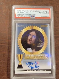 2010 Razor Pop Century Weird Al Yankovic Auto Autograph PSA - Picture 1 of 2