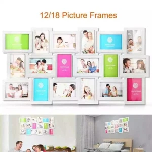 12/18 Multi Photos Picture Frame Collage Memories Wall Mount Display Home Decor - Picture 1 of 7