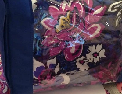 Edredón Reversible Vera Bradley Patrón Violeta Africano RARO Doble XL Foto 1 de 4