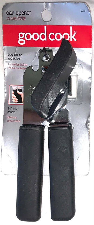 good cook Manual Can Opener, Opens Cans and Bottles, Soft Grip Handle,#33578 - Image 1 of 1