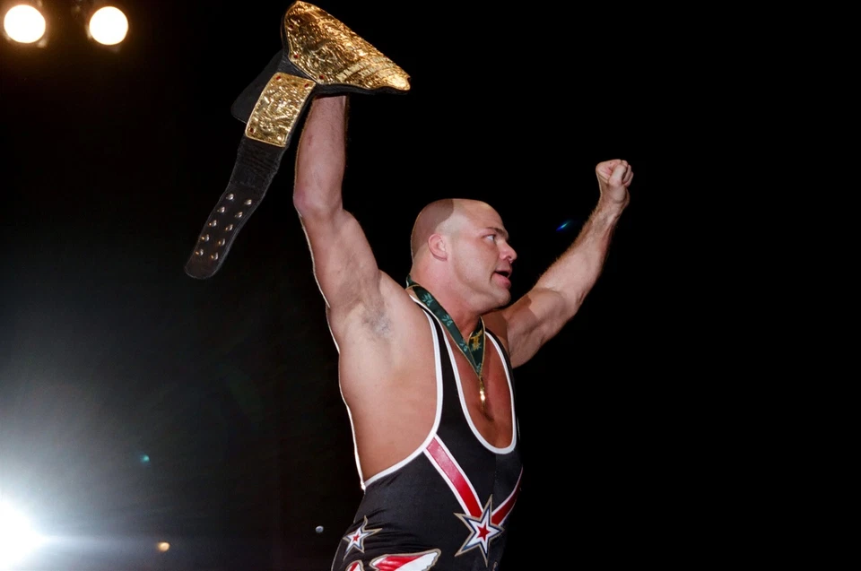 KURT ANGLE VINTAGE 8x10 COLOR PHOTO ROH ECW WWF NXT AEW NXT WWE - Image 1 of 1