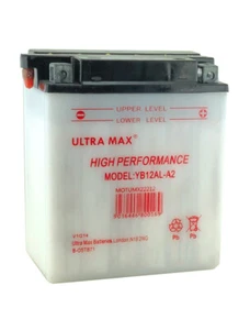 For Yamaha XV 535 SH Virago 1994-1997 Battery Motorcycle Yb12Al-A2 Ultramax - Picture 1 of 2