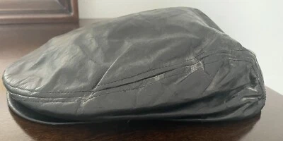 Sombrero de Newsboy Vintage Años 70 VGUG Negro Foto 1 de 4