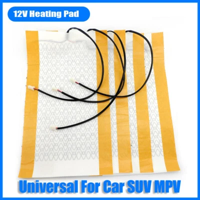 2x 4X Universal Car Seat Heater Pads Carbon Fiber Warmer Heating Heated Cushion@ - Image 1 of 4