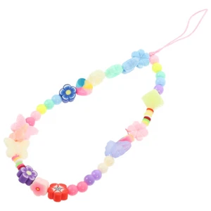 Bracelet Lanyard Butterfly Beads Phone Charms Beaded Strap Wrist - Zdjęcie 1 z 12